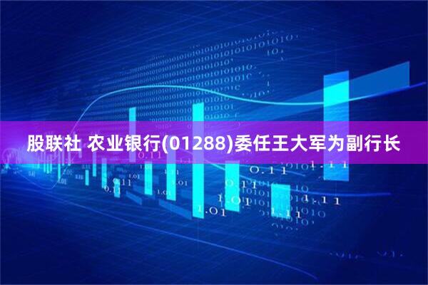 股联社 农业银行(01288)委任王大军为副行长
