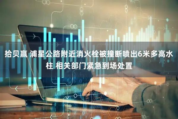 拾贝赢 浦星公路附近消火栓被撞断喷出6米多高水柱 相关部门紧急到场处置