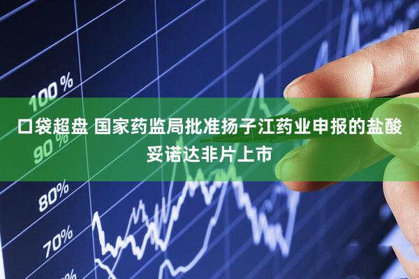 口袋超盘 国家药监局批准扬子江药业申报的盐酸妥诺达非片上市