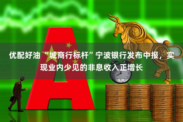 优配好油 “城商行标杆”宁波银行发布中报，实现业内少见的非息收入正增长