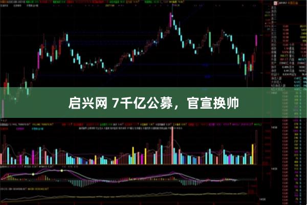 启兴网 7千亿公募，官宣换帅